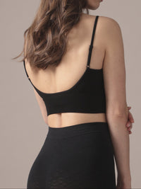 Seamless Cropped Cami in Black