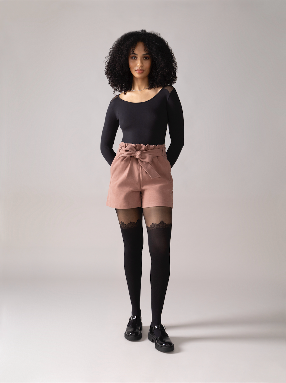 Short OTK ample Brushed Knit - Cognac