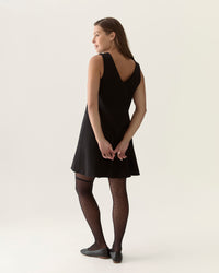 Light Ease Knit Skater Dress in Black