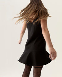 Light Ease Knit Skater Dress in Black