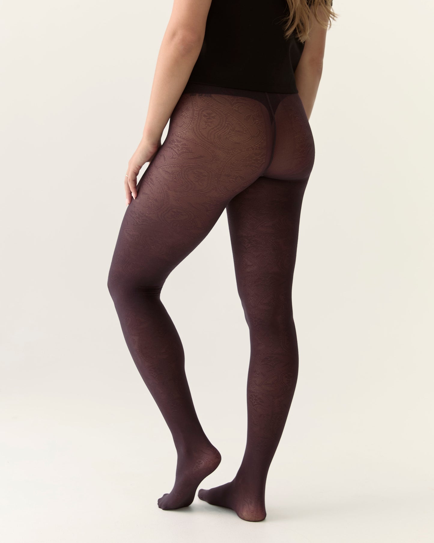 Collant motif paisley culotte modelante - Figue
