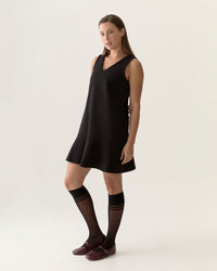 Light Ease Knit Skater Dress in Black