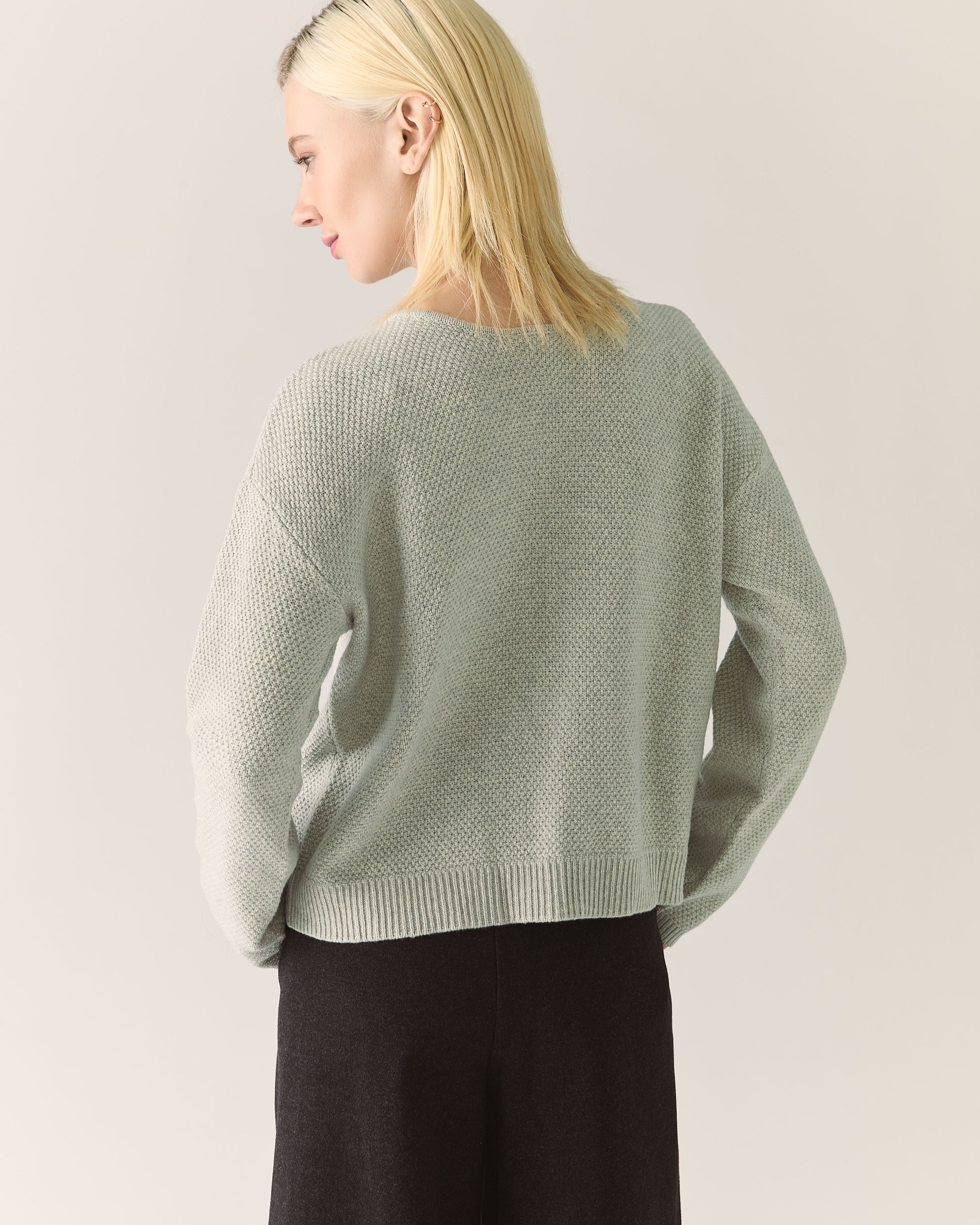 Heather grey reversible cardigan 