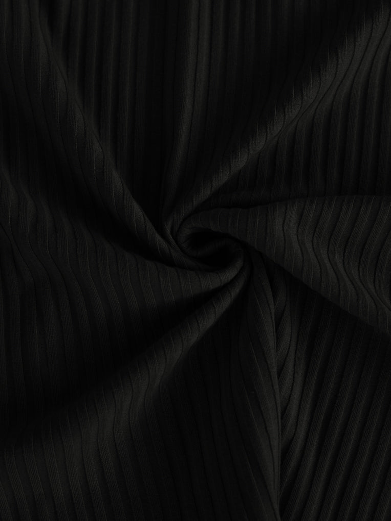 Black Rib Skirt